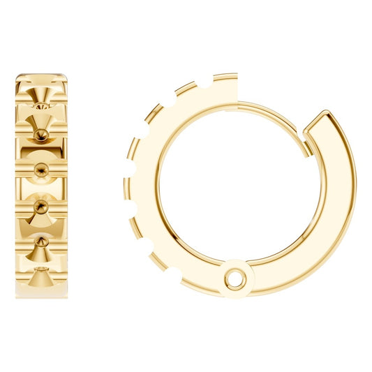 EA-5348 Yellow Gold Earrings UNSET - Main View