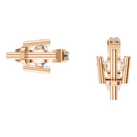 EA-5839 Rose Gold Earrings SET - Back View
