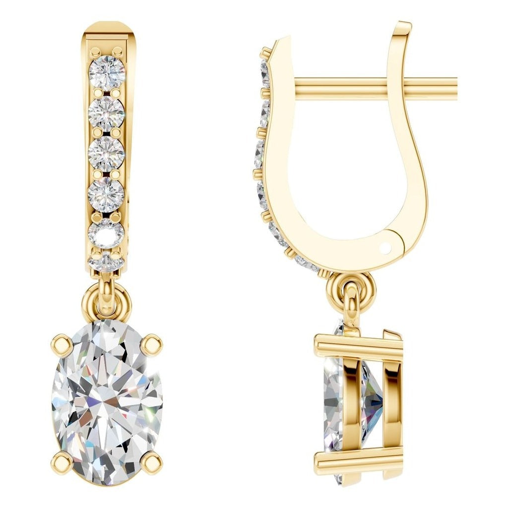 EA-5839 Yellow Gold Earrings SET - Main View