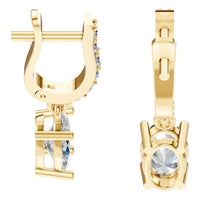 EA-5839 Yellow Gold Earrings SET - Side View