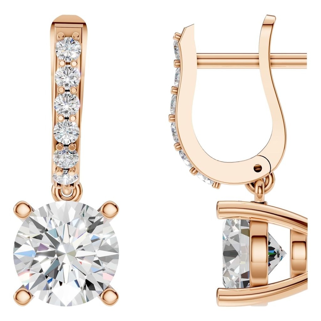 EA-5839 Rose Gold Earrings SET - Main View