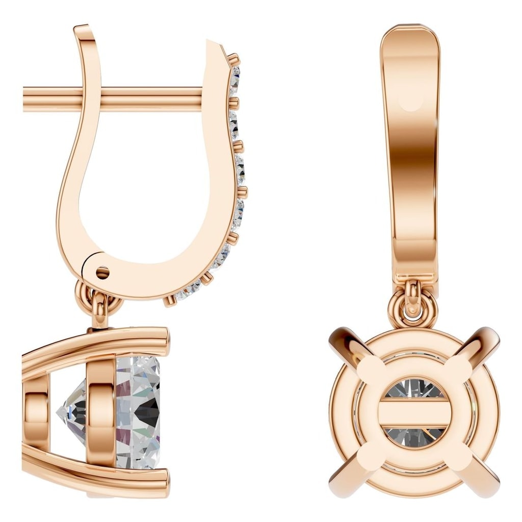 EA-5839 Rose Gold Earrings SET - ANGLE