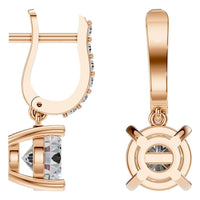 EA-5839 Rose Gold Earrings SET - ANGLE