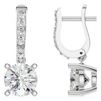EA-5839 White Gold Earrings SET - Main View