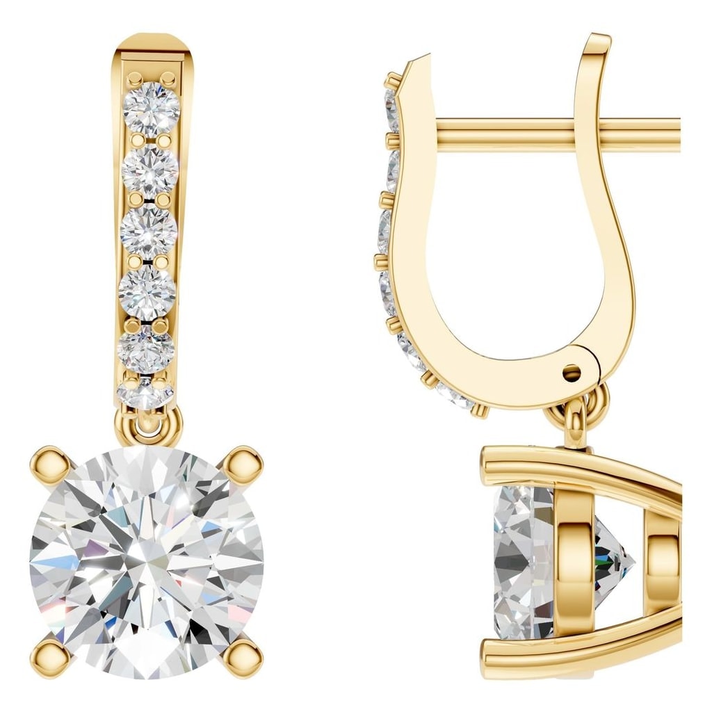 EA-5839 Yellow Gold Earrings SET - Main View