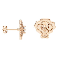 EA-5990 Rose Gold Earrings SET - Side View