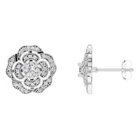EA-5990 White Gold Earrings SET - Main View