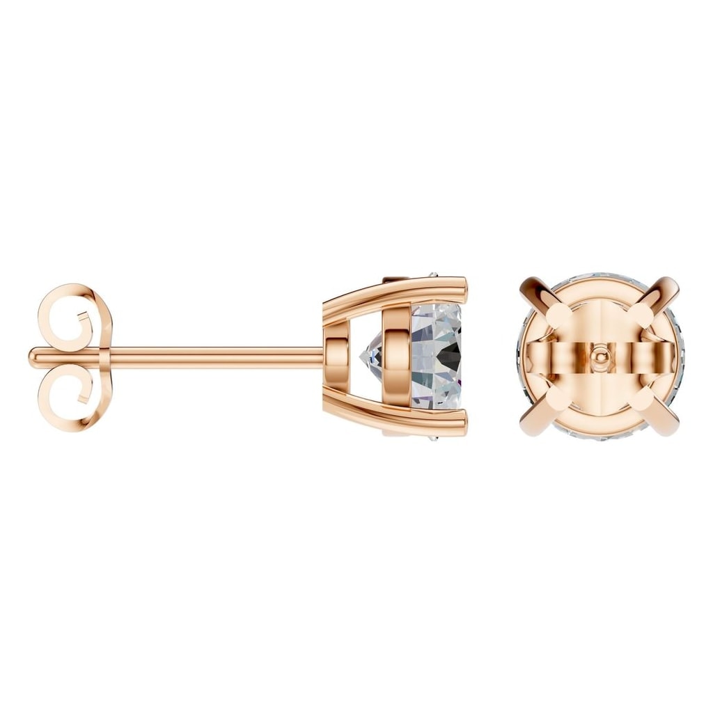 EA-6465 Rose Gold Earrings SET - ANGLE