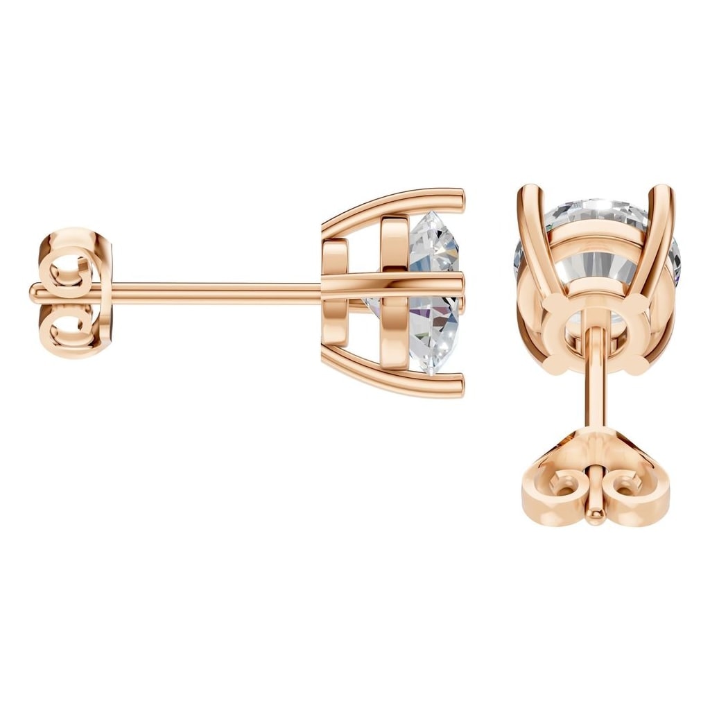 EA-6465 Rose Gold Earrings SET - Side View
