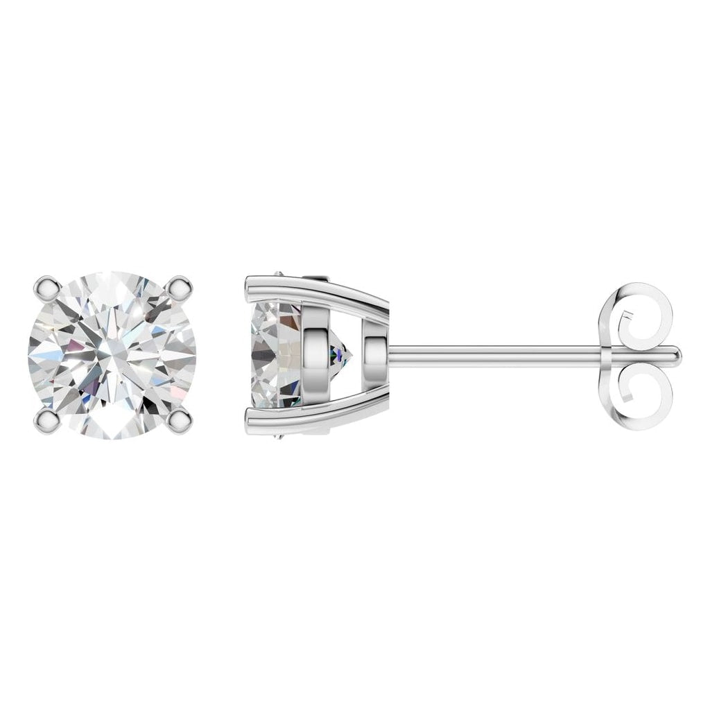 EA-6465 White Gold Earrings SET - Main View