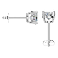 EA-6465 White Gold Earrings SET - BACK