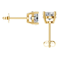 EA-6465 Yellow Gold Earrings SET - BACK