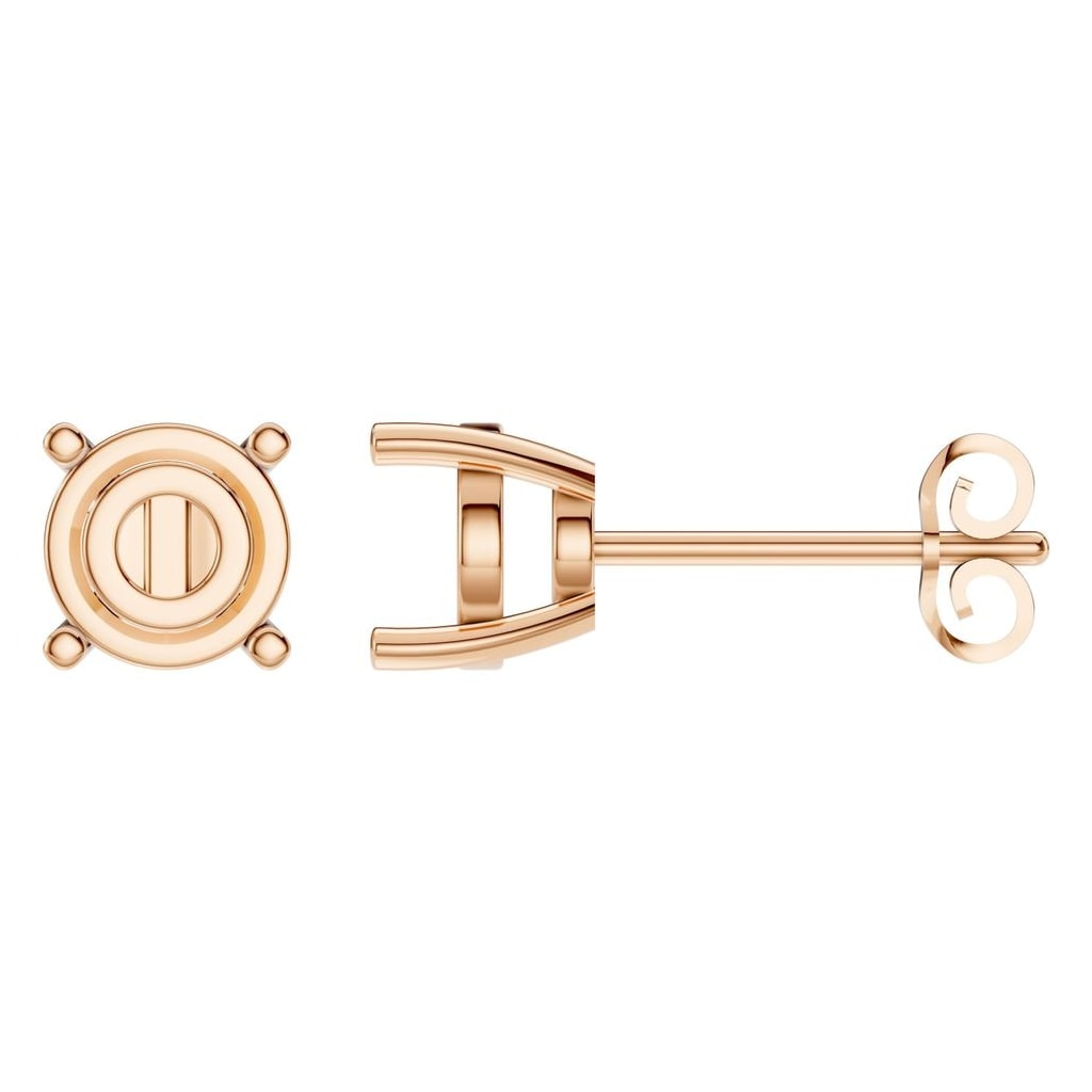 EA-6465 Rose Gold Earrings UNSET - Main View