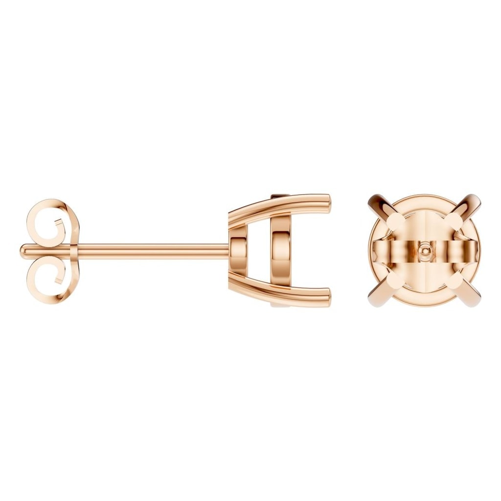 EA-6465 Rose Gold Earrings UNSET - ANGLE