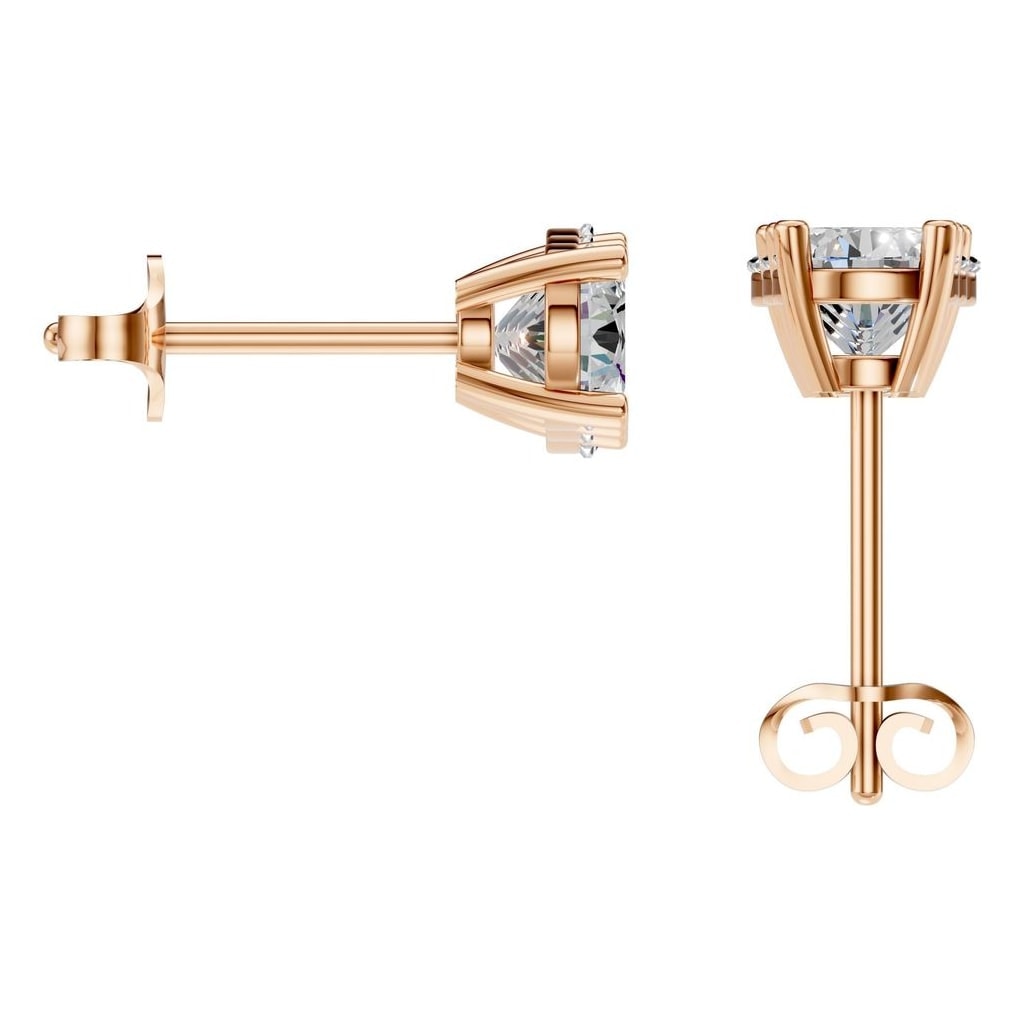 EA-6478 Rose Gold Earrings SET - BACK