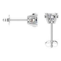 EA-6478 White Gold Earrings SET - BACK