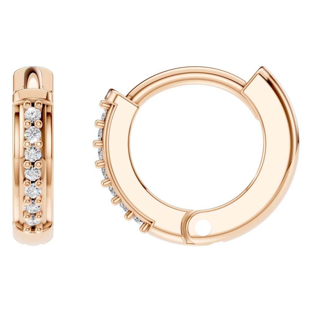 EA-7494 Rose Gold Earrings SET - Main View