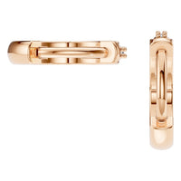 EA-7494 Rose Gold Earrings SET - Back View
