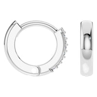 EA-7494 White Gold Earrings SET - Angle View