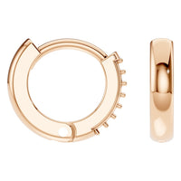 EA-7494 Rose Gold Earrings UNSET - Angle View