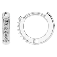 EA-7494 White Gold Earrings UNSET - Main View