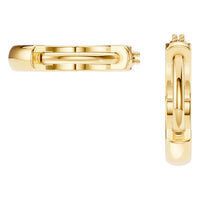 EA-7494 Yellow Gold Earrings UNSET - Back View