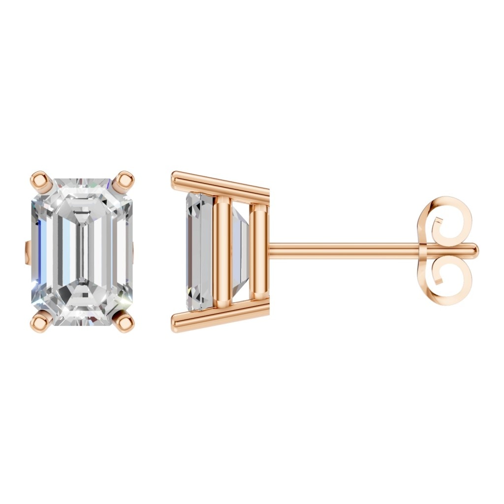EA-7845 Rose Gold Earrings SET - Main View