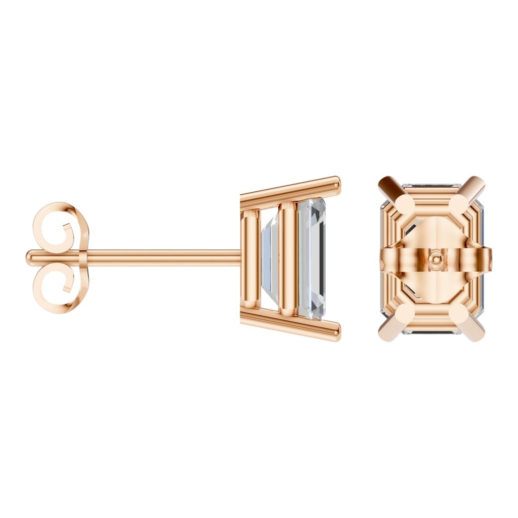 EA-7845 Rose Gold Earrings SET - ANGLE