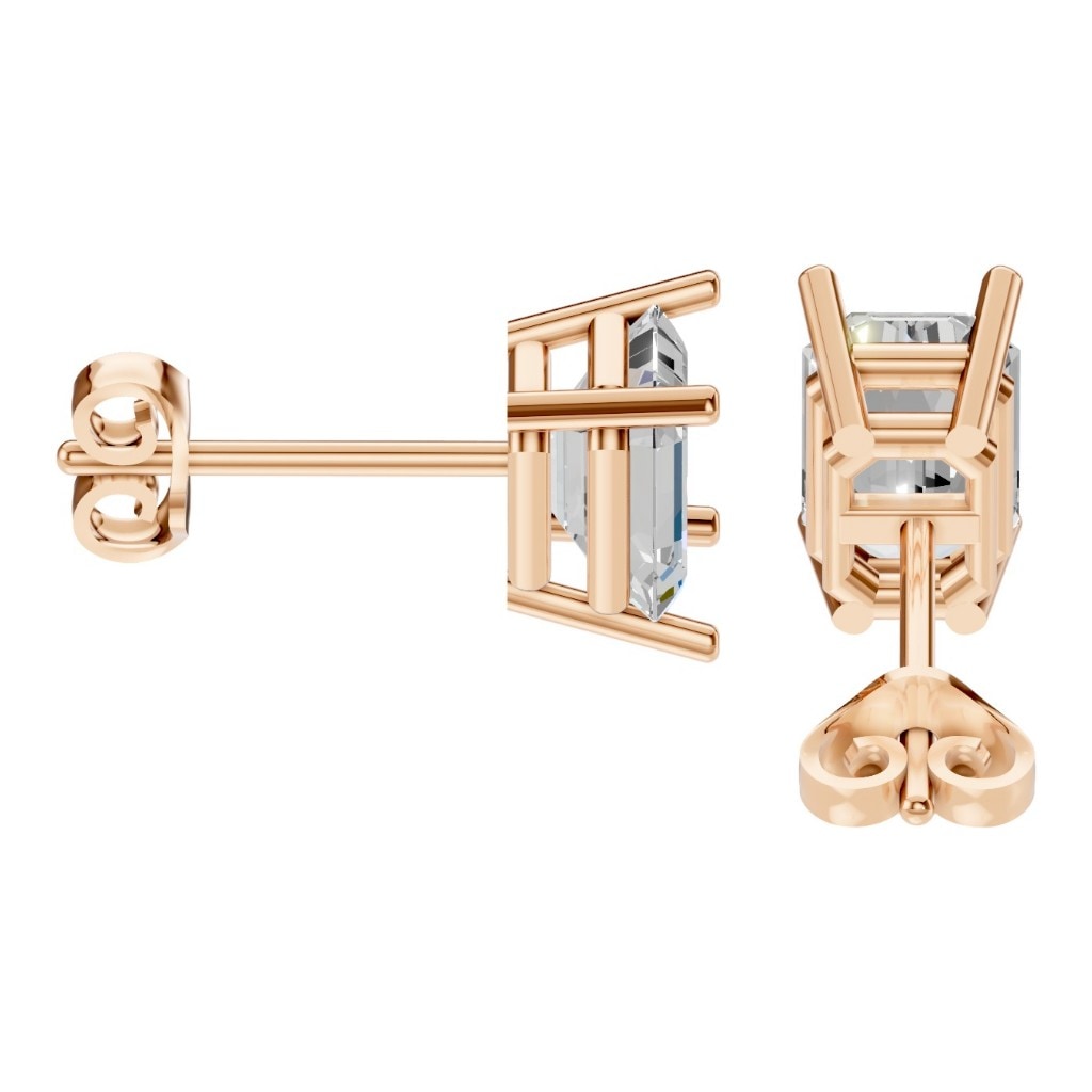 EA-7845 Rose Gold Earrings SET - Side View