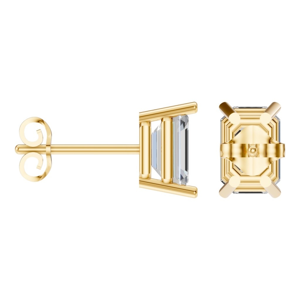 EA-7845 Yellow Gold Earrings SET - ANGLE