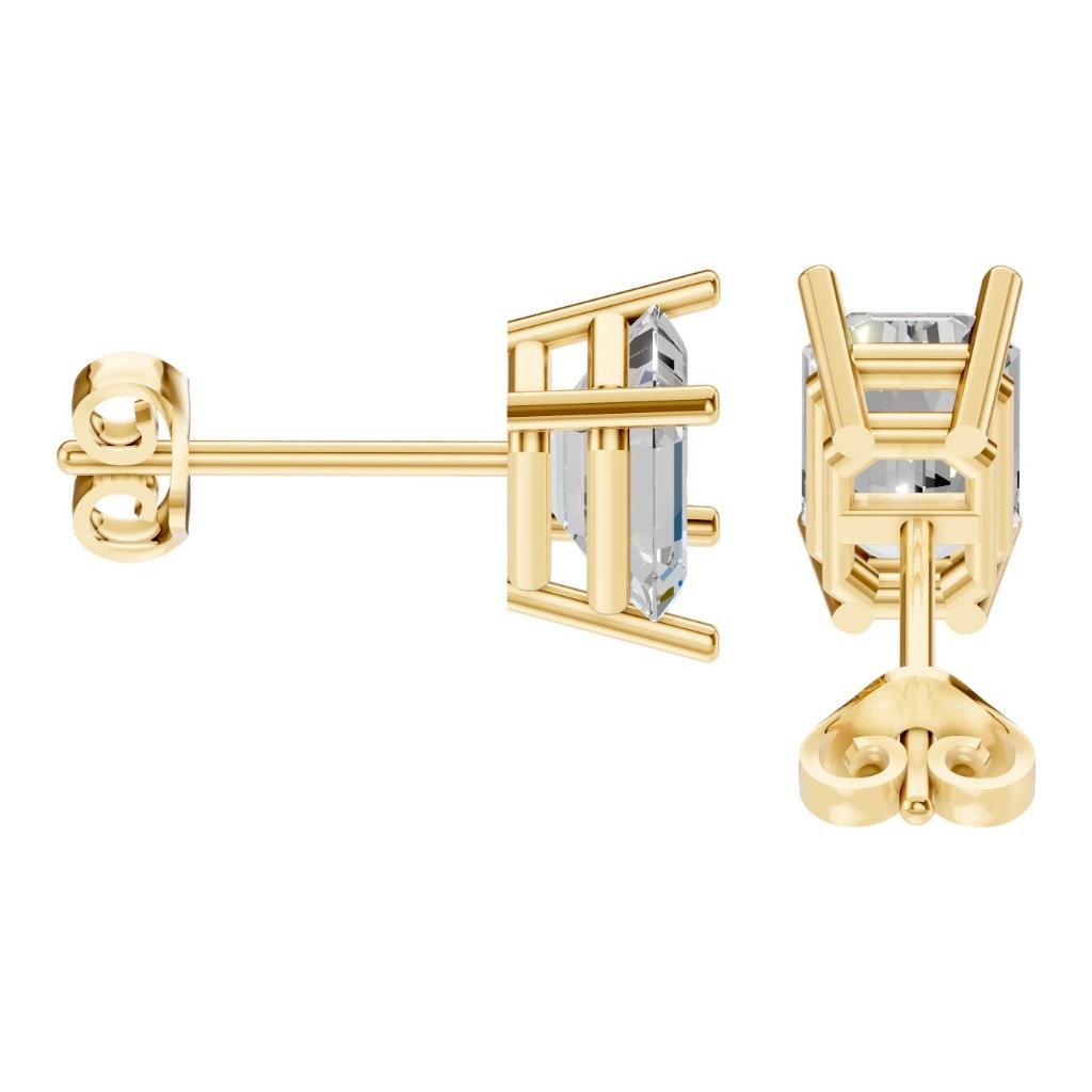 EA-7845 Yellow Gold Earrings SET - Side View