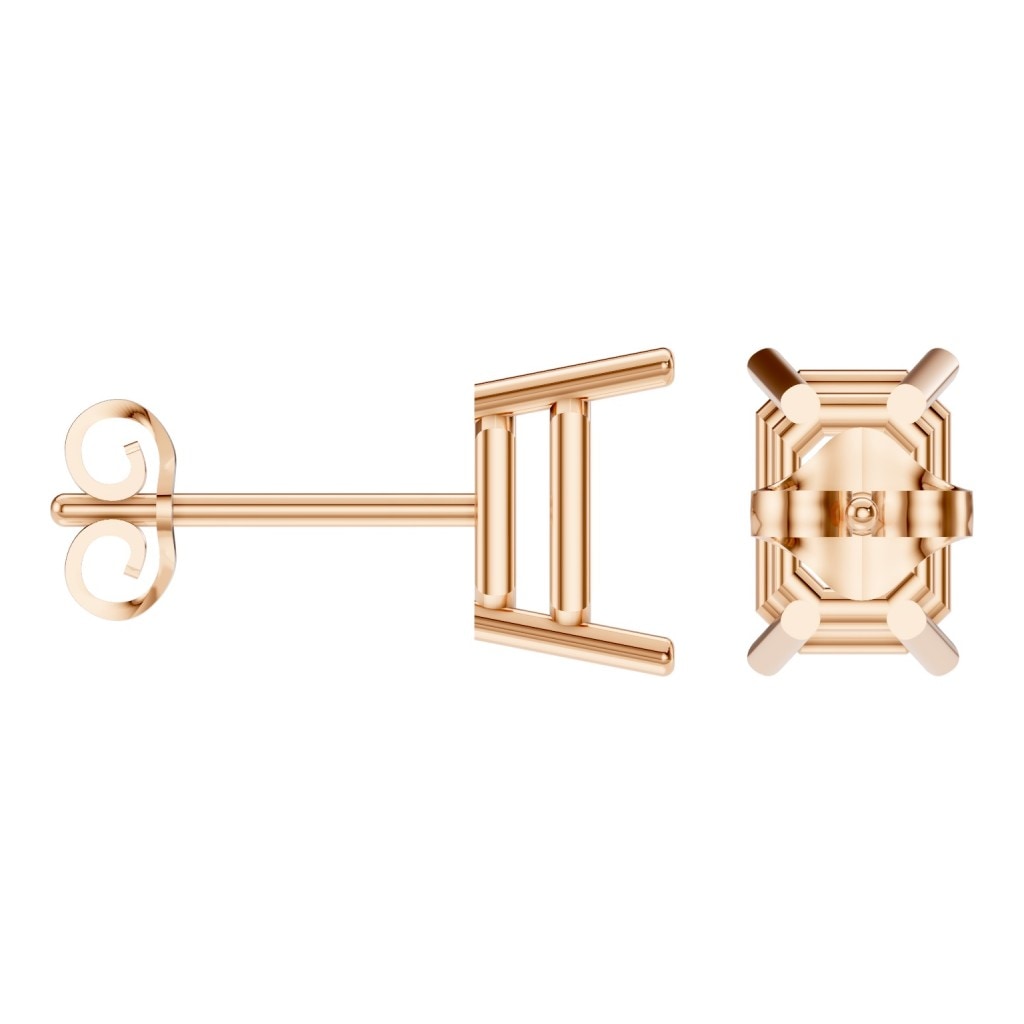 EA-7845 Rose Gold Earrings UNSET - ANGLE