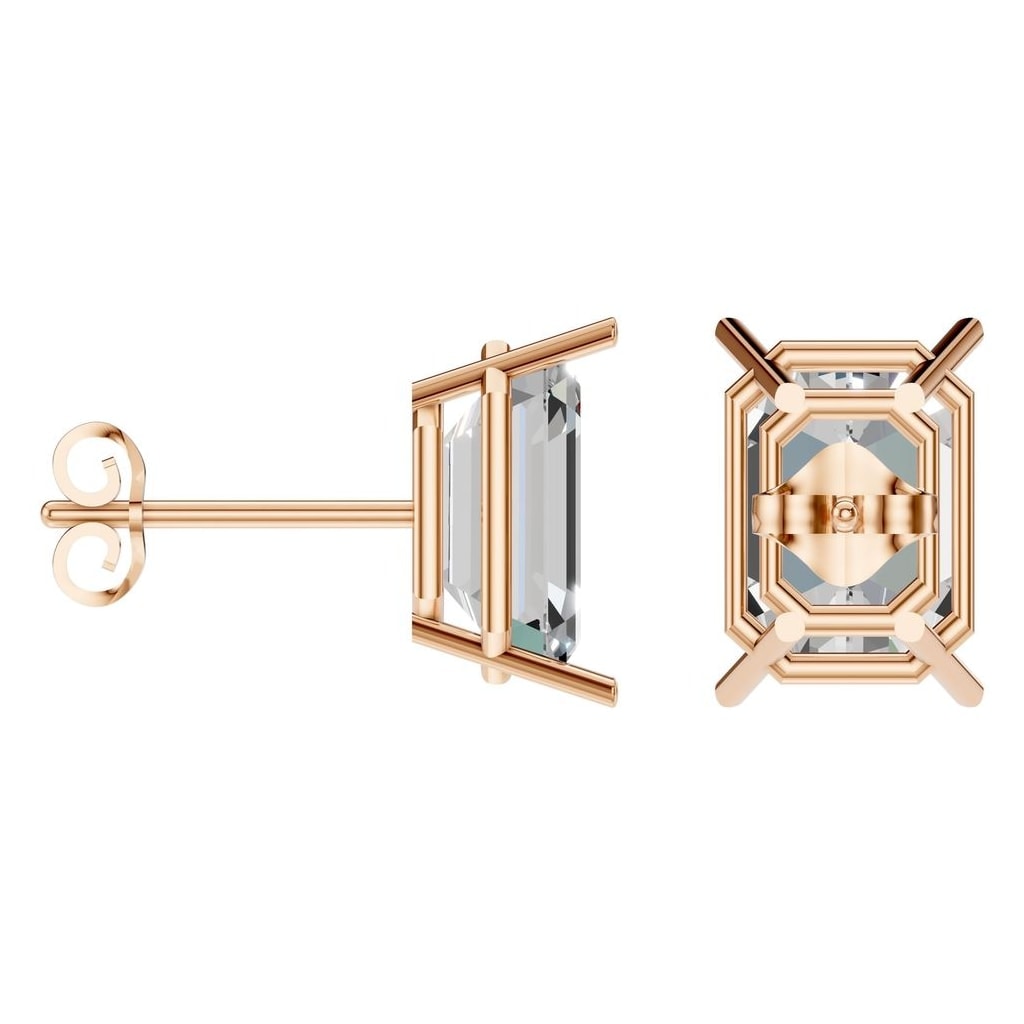 EA-7845 Rose Gold Earrings SET - ANGLE