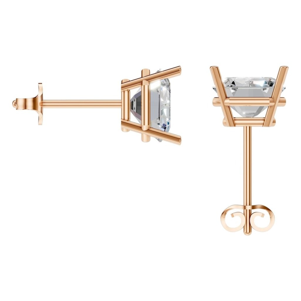 EA-7845 Rose Gold Earrings SET - BACK