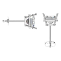 EA-7845 White Gold Earrings SET - BACK