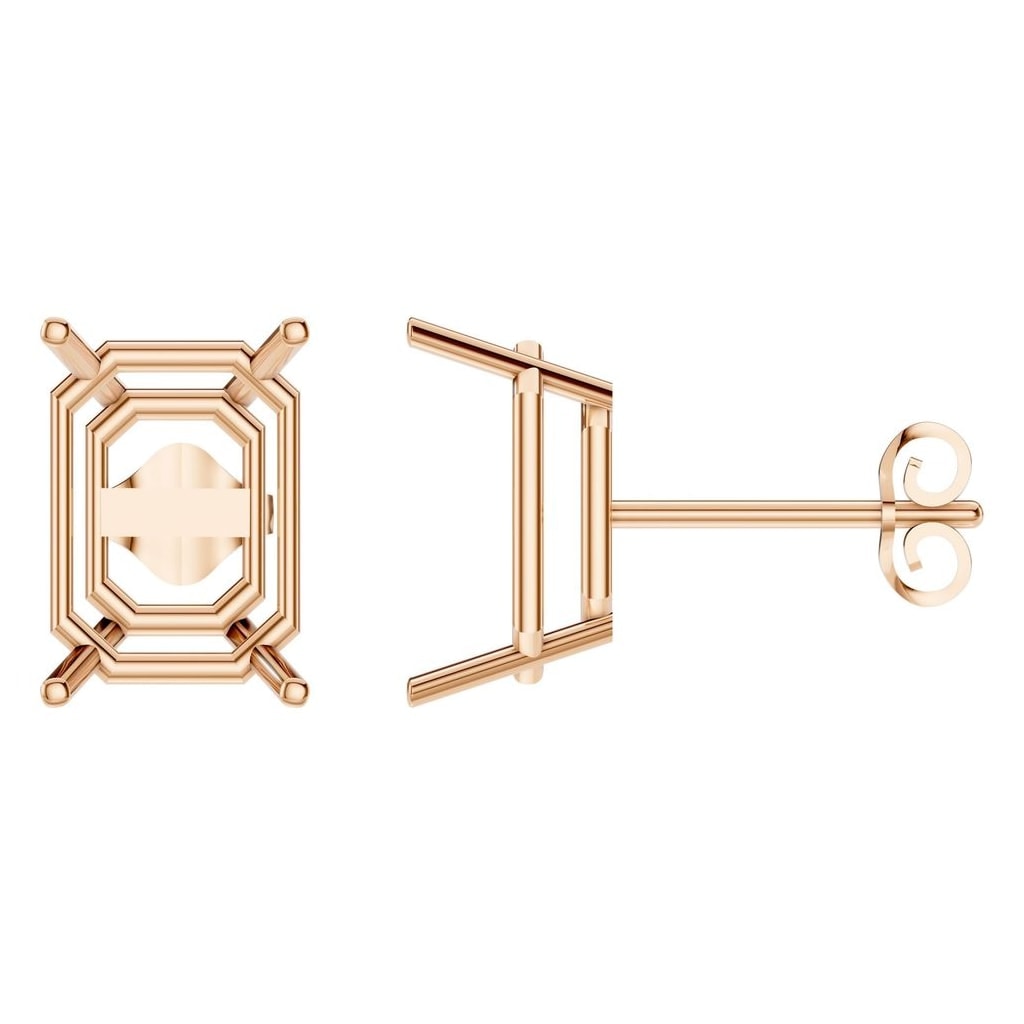 EA-7845 Rose Gold Earrings UNSET - Main View