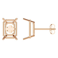 EA-7845 Rose Gold Earrings UNSET - Main View