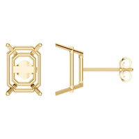 EA-7845 Yellow Gold Earrings UNSET - Main View