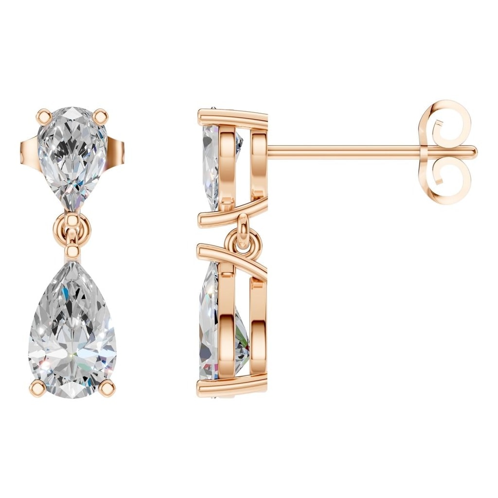 EA-8046 Rose Gold Earrings SET - Main View