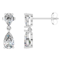EA-8046 White Gold Earrings SET - Main View