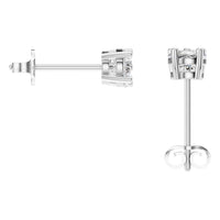 EA-8046 White Gold Earrings SET - BACK