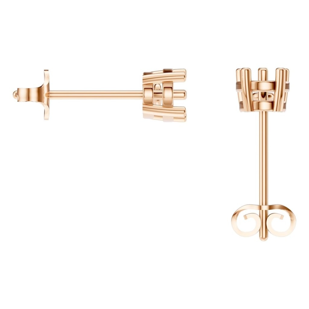 EA-8046 Rose Gold Earrings UNSET - BACK