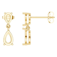 EA-8046 Yellow Gold Earrings UNSET - Main View