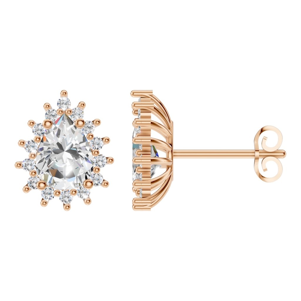 EA-8106 Rose Gold Earrings SET - Main View
