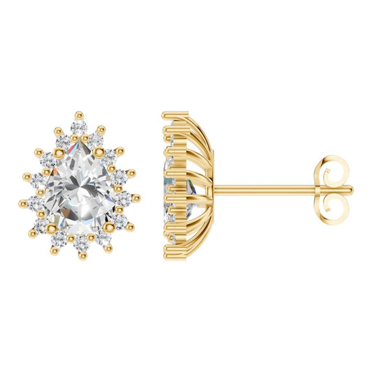 EA-8106 Yellow Gold Earrings SET - Main View