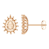EA-8106 Rose Gold Earrings UNSET - Main View