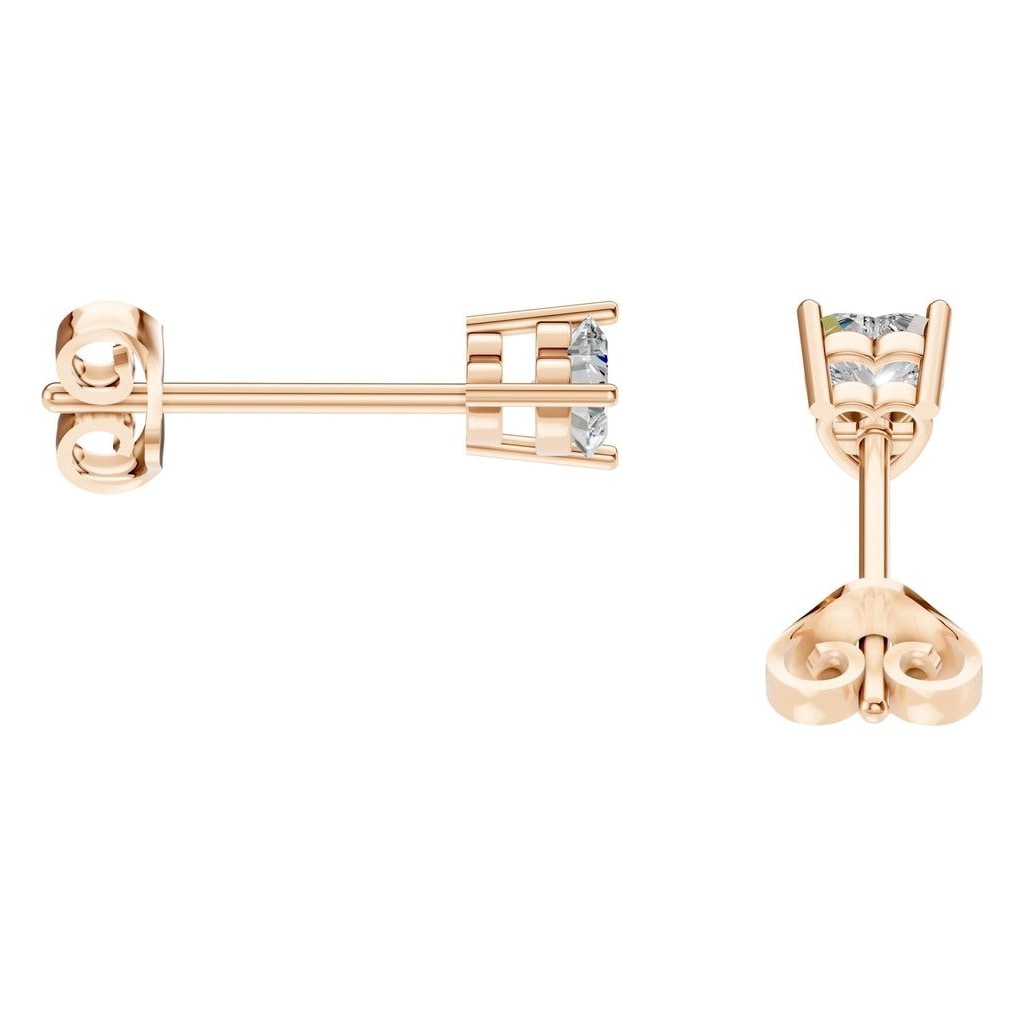 EA-8133 Rose Gold Earrings SET - Side View