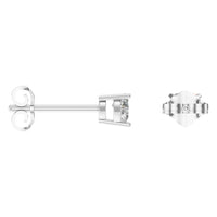 EA-8133 White Gold Earrings SET - ANGLE