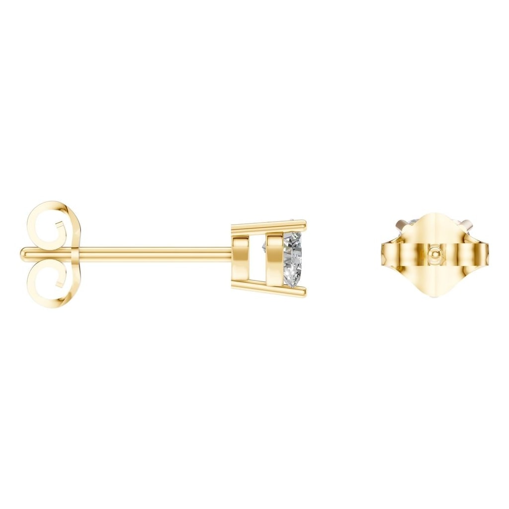 EA-8133 Yellow Gold Earrings SET - ANGLE