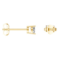 EA-8133 Yellow Gold Earrings SET - ANGLE